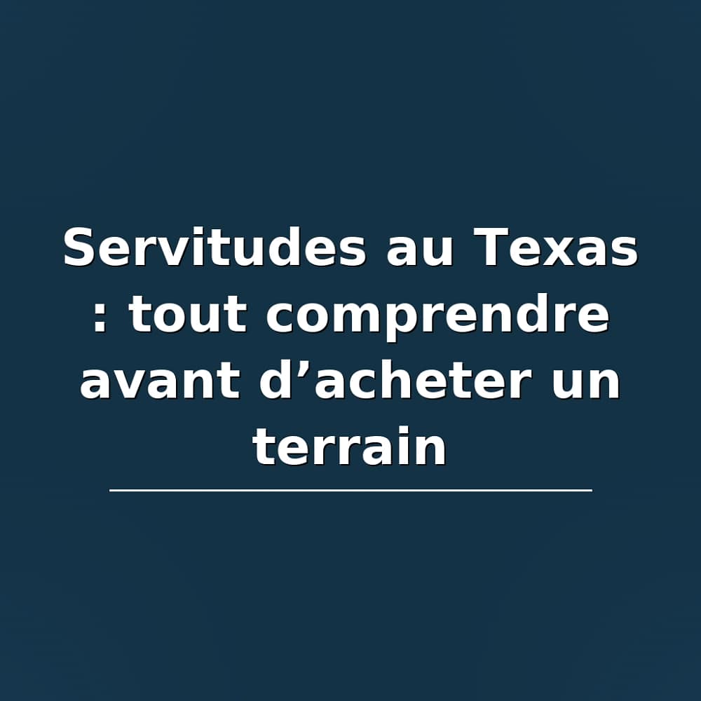 Servidões de terreno no Texas: imagem teaser "Servidões no Texas: tudo o que você precisa saber antes de comprar um terreno".