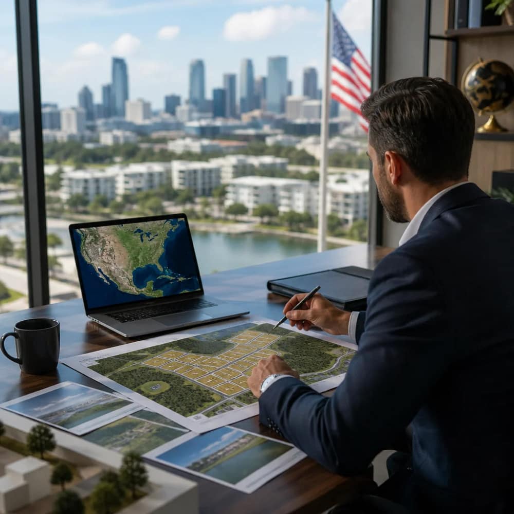 High-net-worth individual (HNWI) investor researching off-market properties in the United States