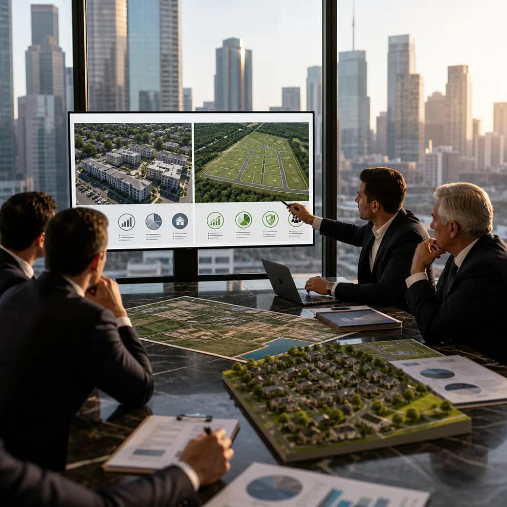 Family office comparing real estate investment platforms