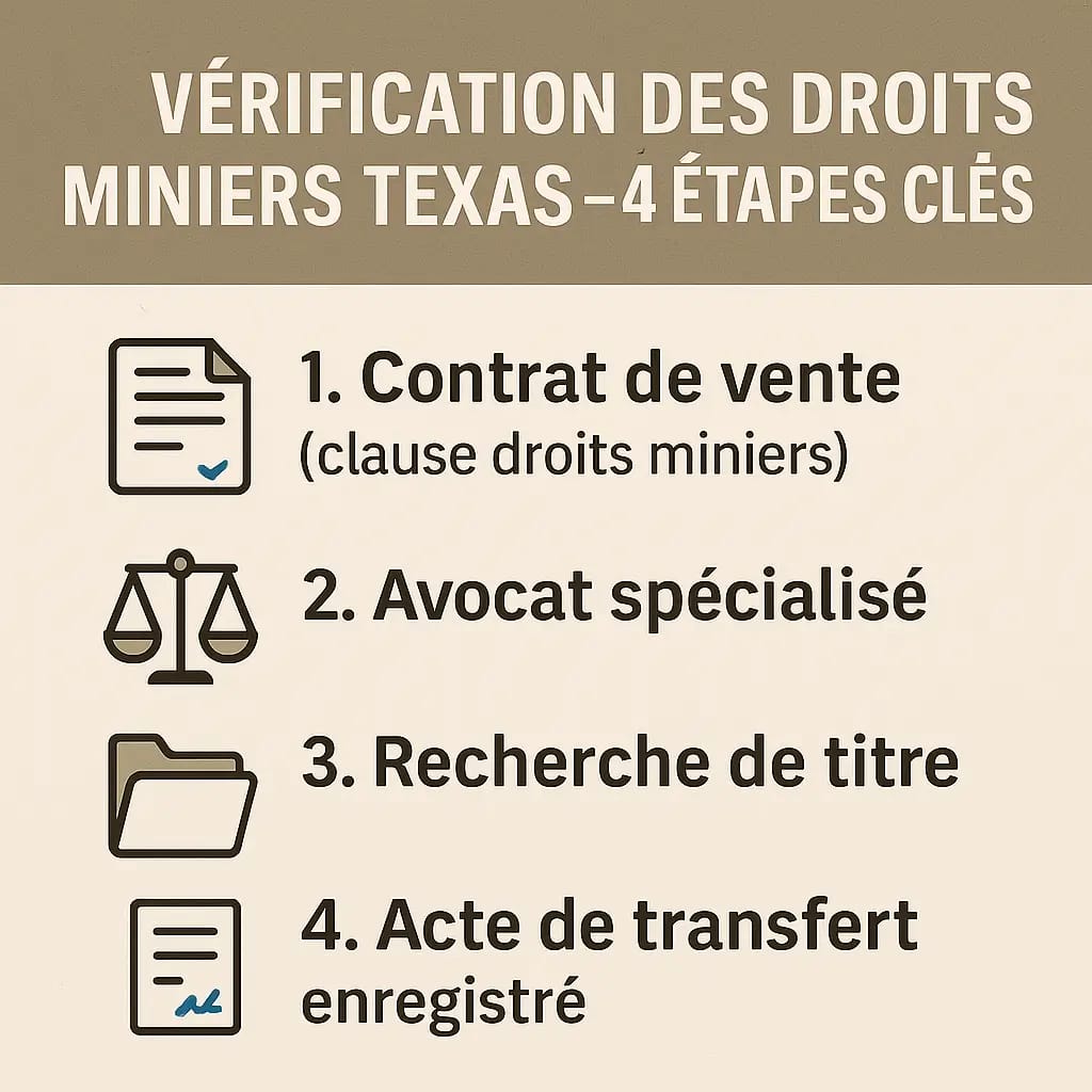 Lista de verificação dos direitos de mineração no Texas Verificação da compra de terras